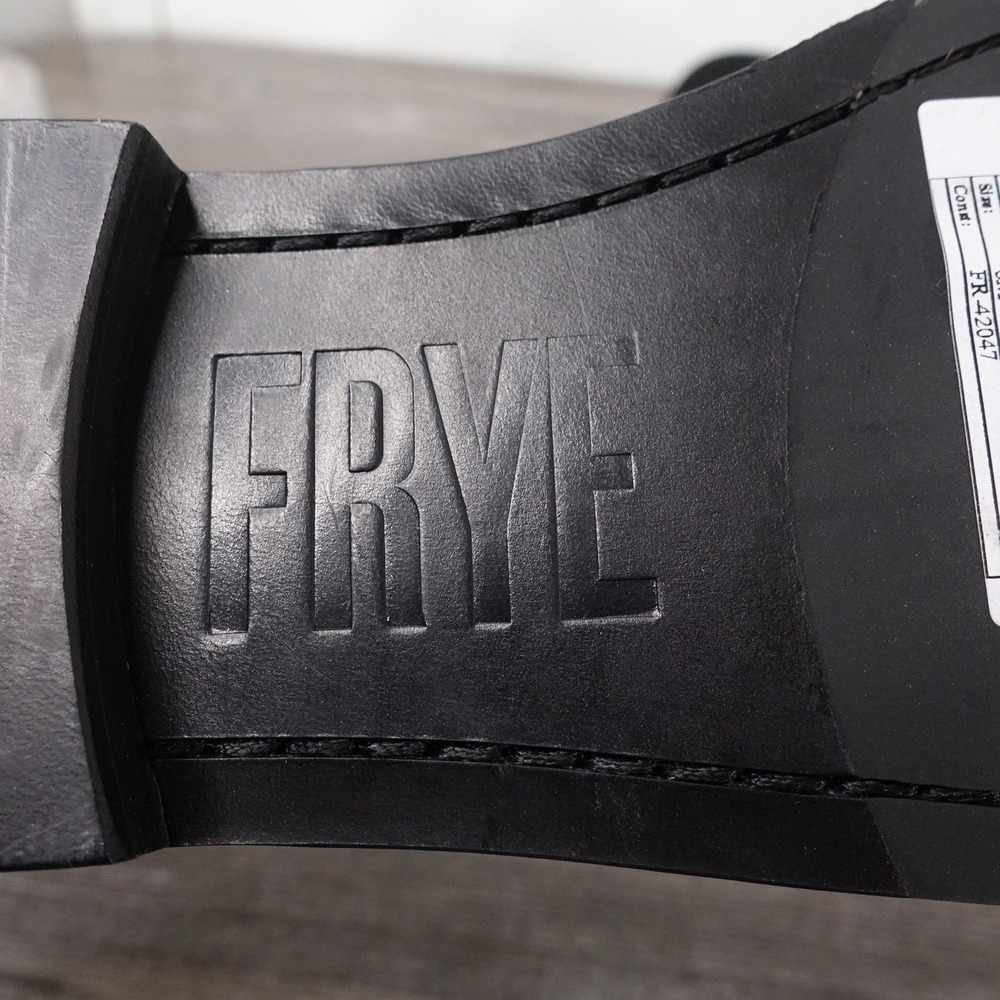 New! Frye Shoes‎ Womens Size 6 Black Frances Loafer Leopard Haircalf Flats - Picture 8 of 9